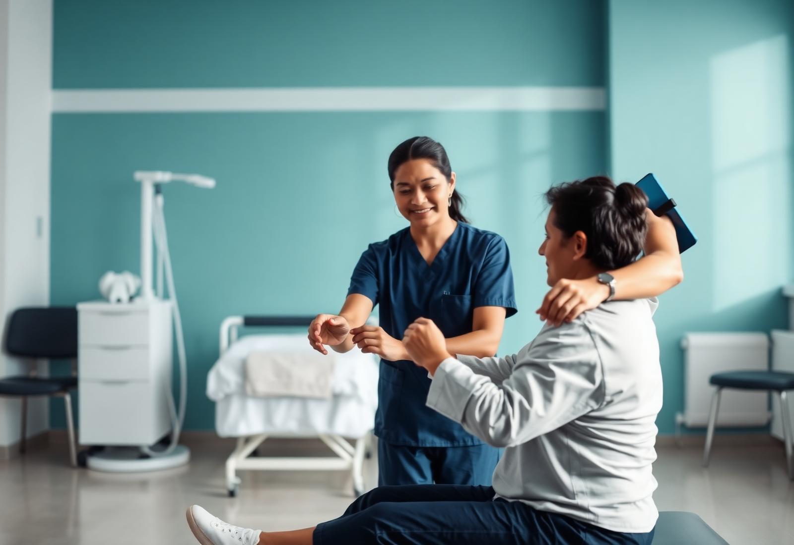 Physiotherapy session at Dr. Ananya Iyer's clinic